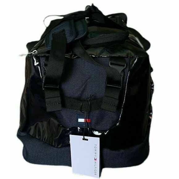 Tommy Hilfiger Travel Duffle Bag / Backpack Navy Blue Carry On $148 - Picture 4 of 12